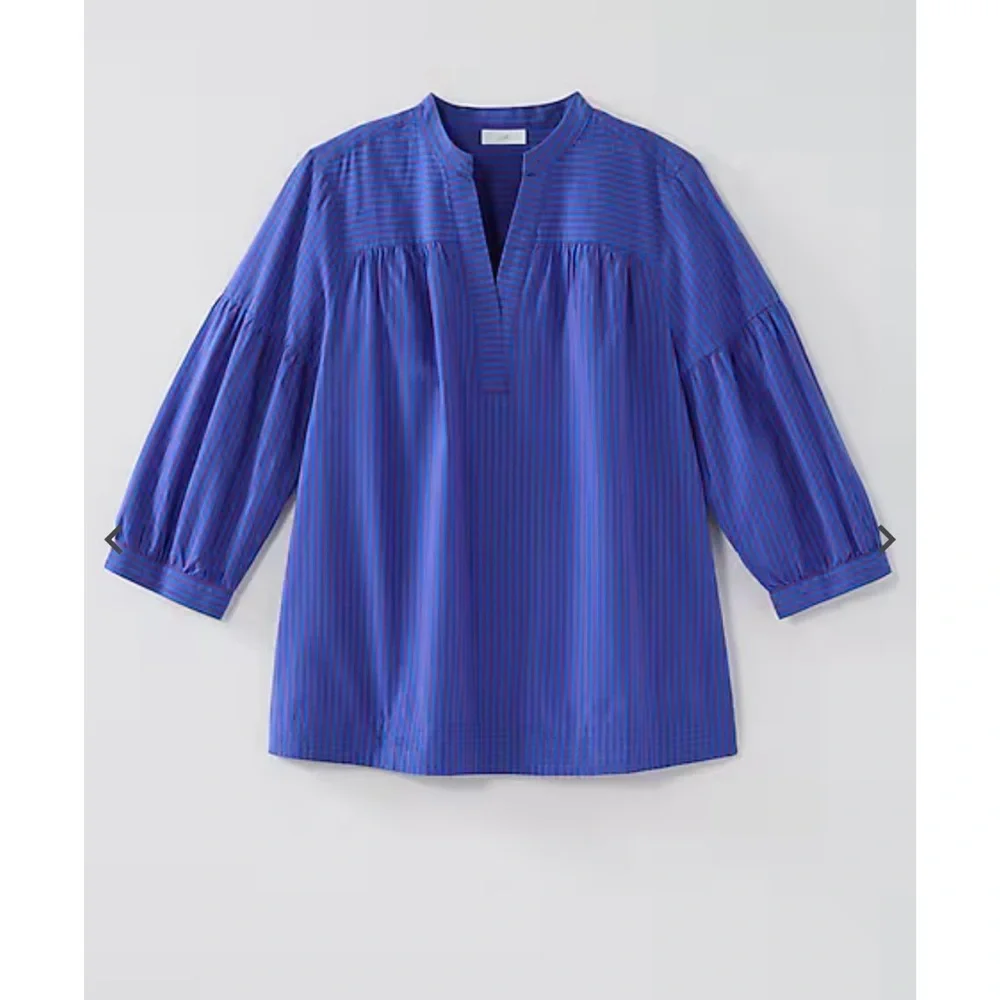 J. Jill Shirred Popover Sz Small LN - Picture 3 of 8